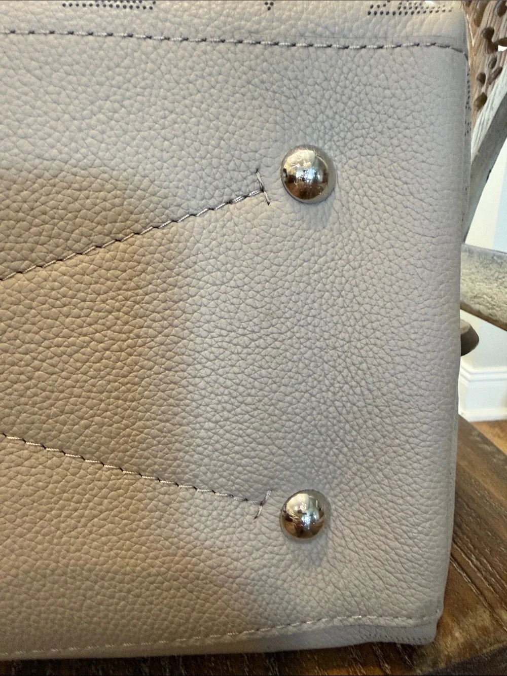 Louis Vuitton Taupe Monogram Braided-Handle Shoulder Bag
